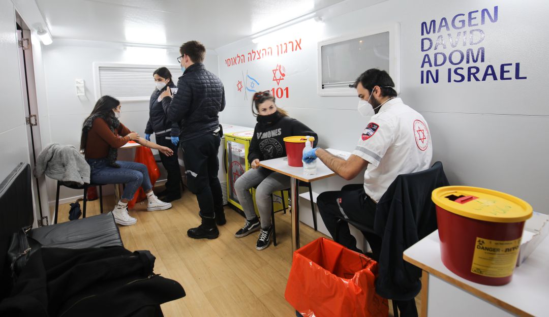 Jornadas de vacunación en Israel