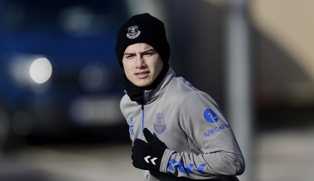 James Rodríguez no contempla salir del Everton FC.