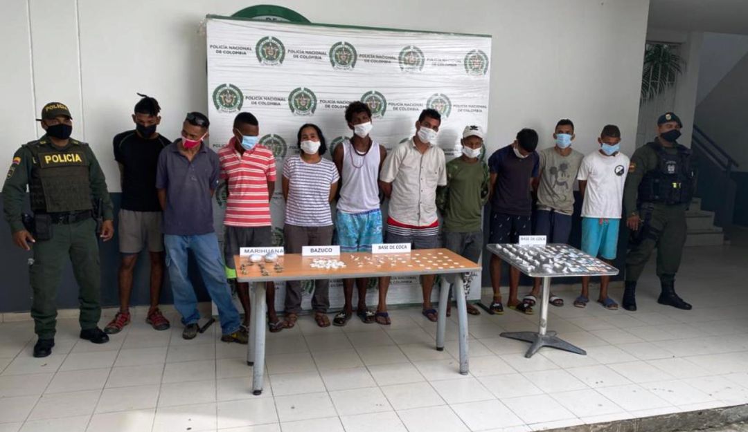 Las detenciones fueron en los barrios Nelson Mandela, Blas de Lezo, Socorro, Barú, Santana y Pasacaballos