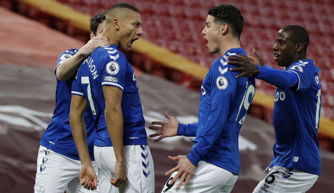James Rodríguez, jugador del Everton.
