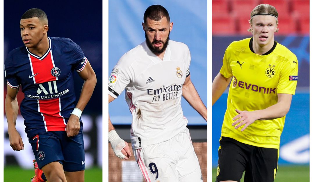 Mbappé, Benzema, Haaland.