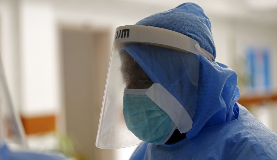Trabajador sanitario en Etiopía