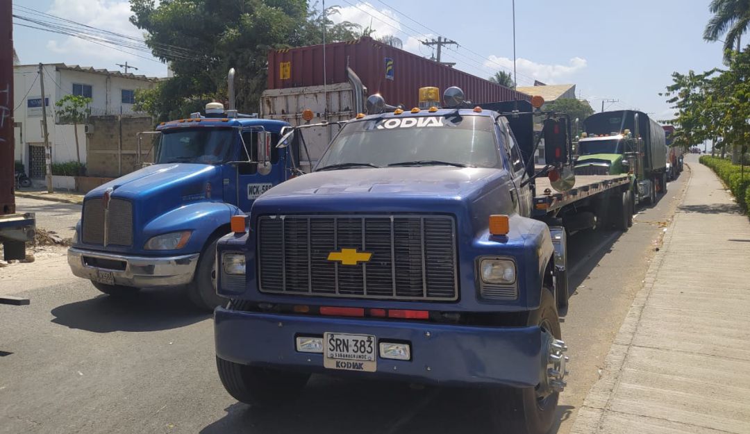 Paro camionero en Cartagena