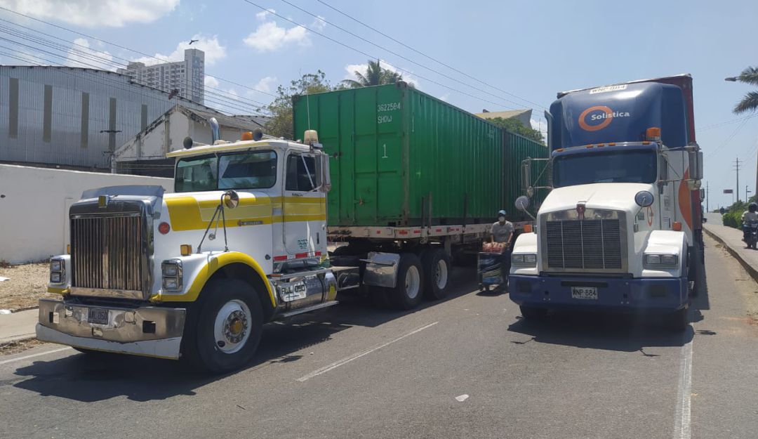 Paro camionero en Cartagena