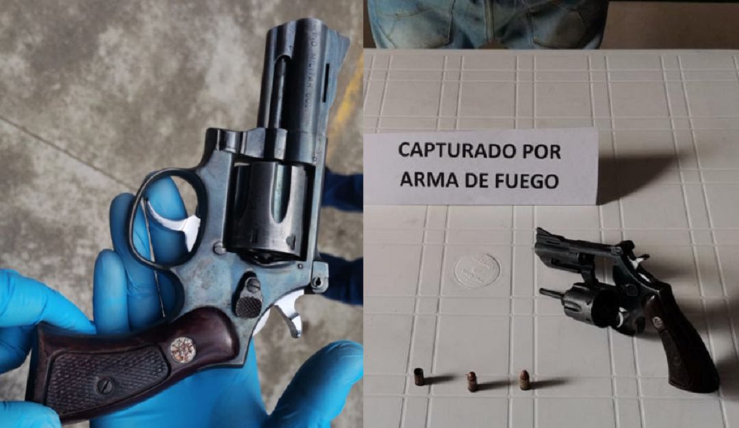 Armas de fuego ilegales incautadas en Caldas