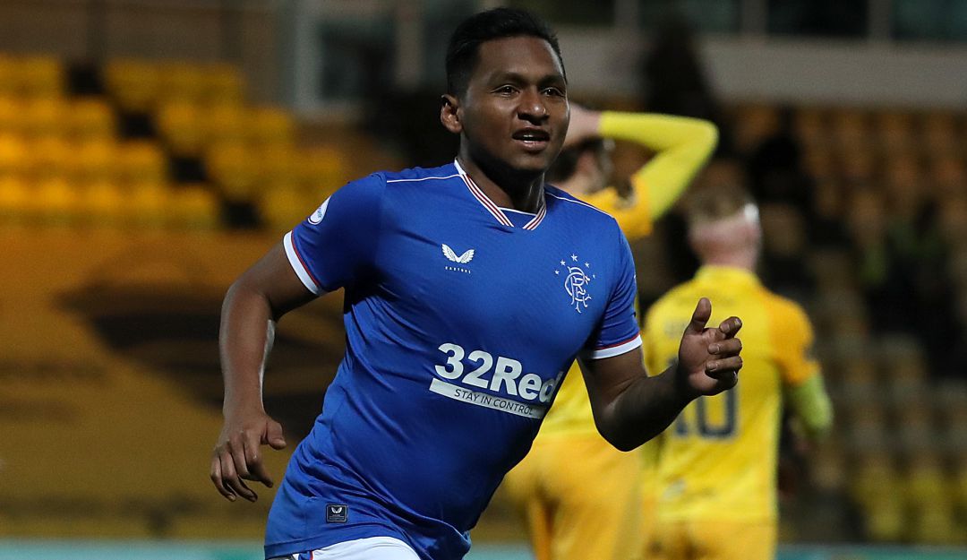 Alfredo Morelos anotó el gol de la victoria para el Rangers