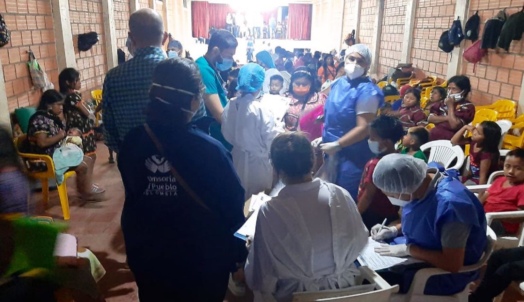 La comunidad Cevedé fue desplazada luego del asesinato de uno de sus guardias indígenas.