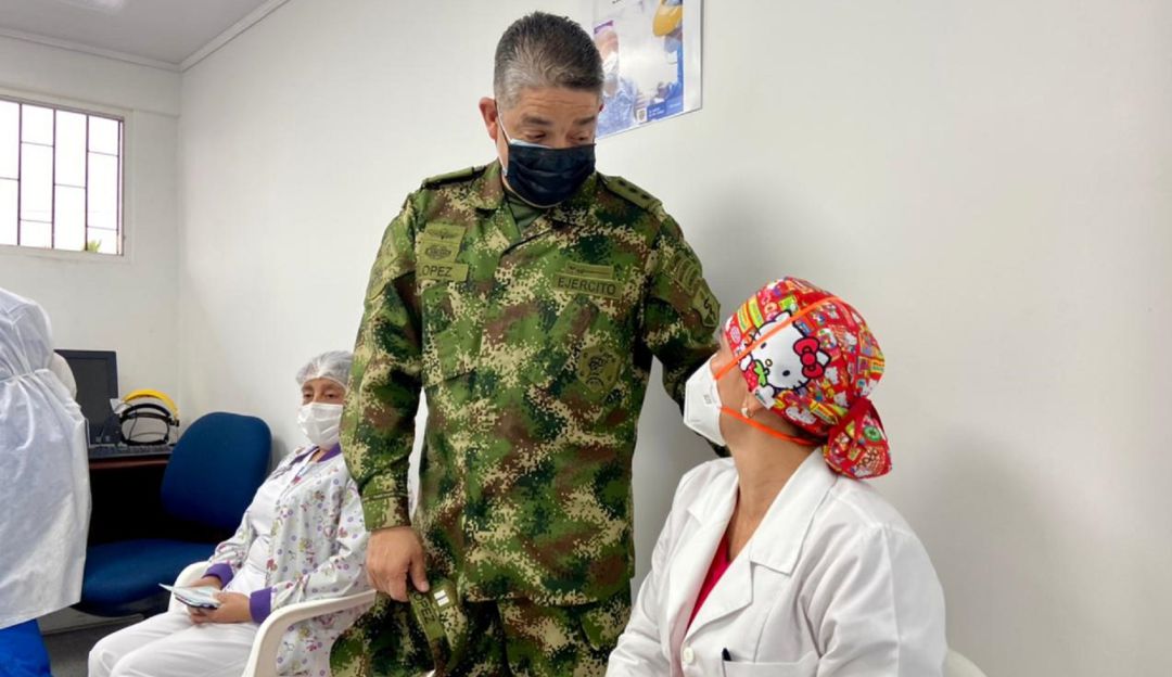 El Subsistema de Salud de las Fuerzas Militares tiene inscritos en el plan de vacunación a 394 mil usuarios.