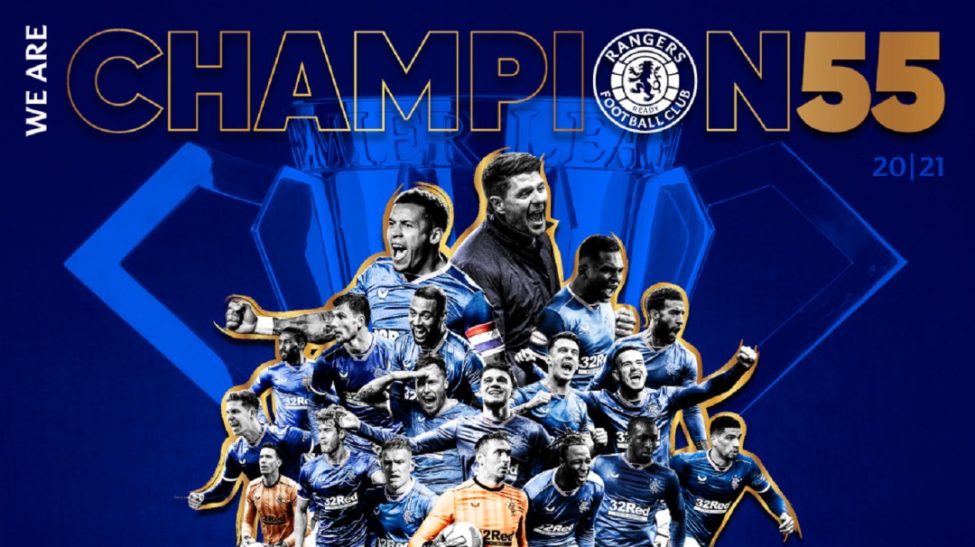 Alfredo Morelos y Rangers, campeones del fútbol escocés