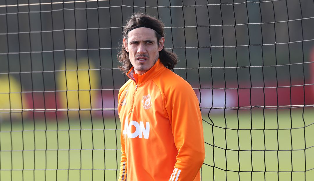 Edinson Cavani, actual jugador del Manchester United