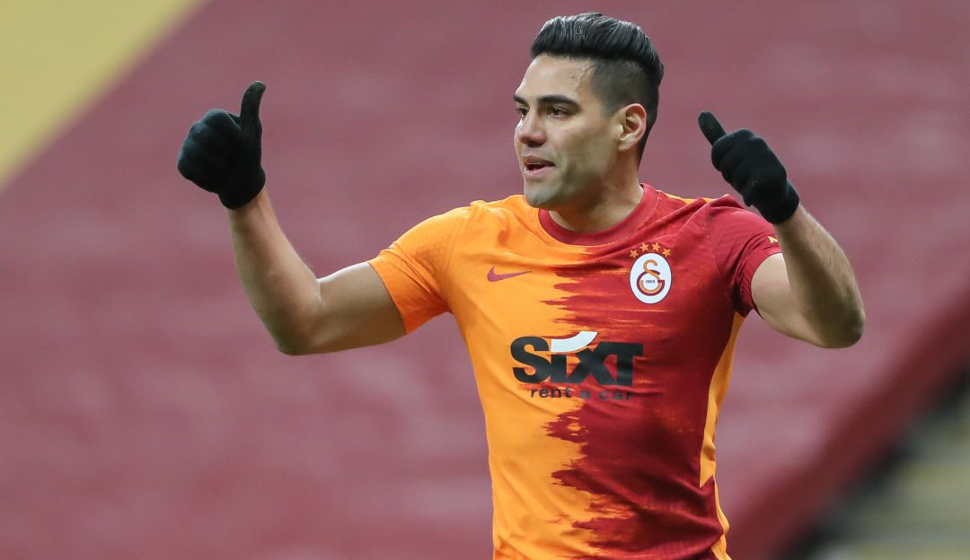 Falcao en su último partido con Galatasaray. Falcao en su último partido con Galatasaray.