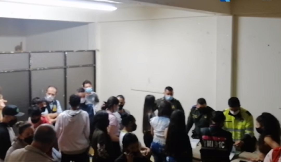 Imagen de la intervención con los jóvenes