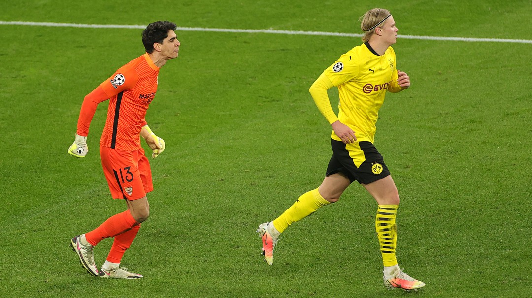 Haaland, protagonista de la noche por sus goles y una polémica