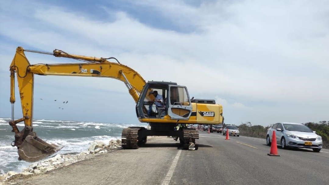 Inician trabajos de protección en kilómetro 19 entre Barranquilla – Ciénaga