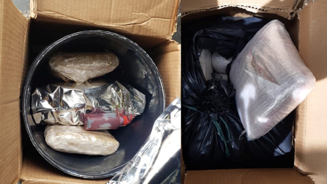 En vías de Caldas incautaron encomiendas con 30 kilos de marihuana