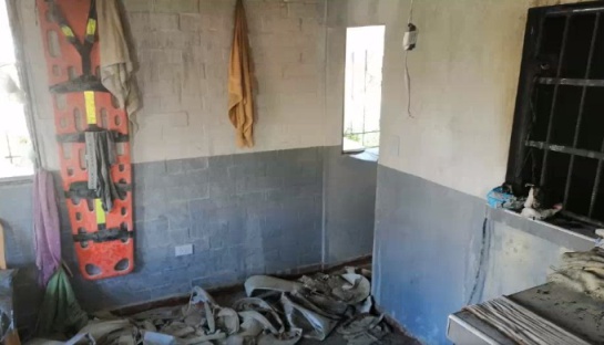 Así quedo el CAI de Soacha después del incendio Así quedo el CAI de Soacha después del incendio