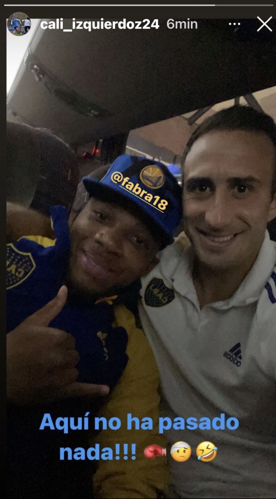 “Acá no pasa nada”: el mensaje de Frank Fabra junto con Carlos Izquierdoz “Acá no pasa nada”: el mensaje de Frank Fabra junto con Carlos Izquierdoz