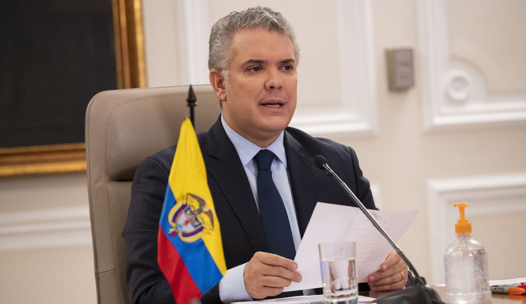 Iván Duque durante el programa "Prevención y Acción".