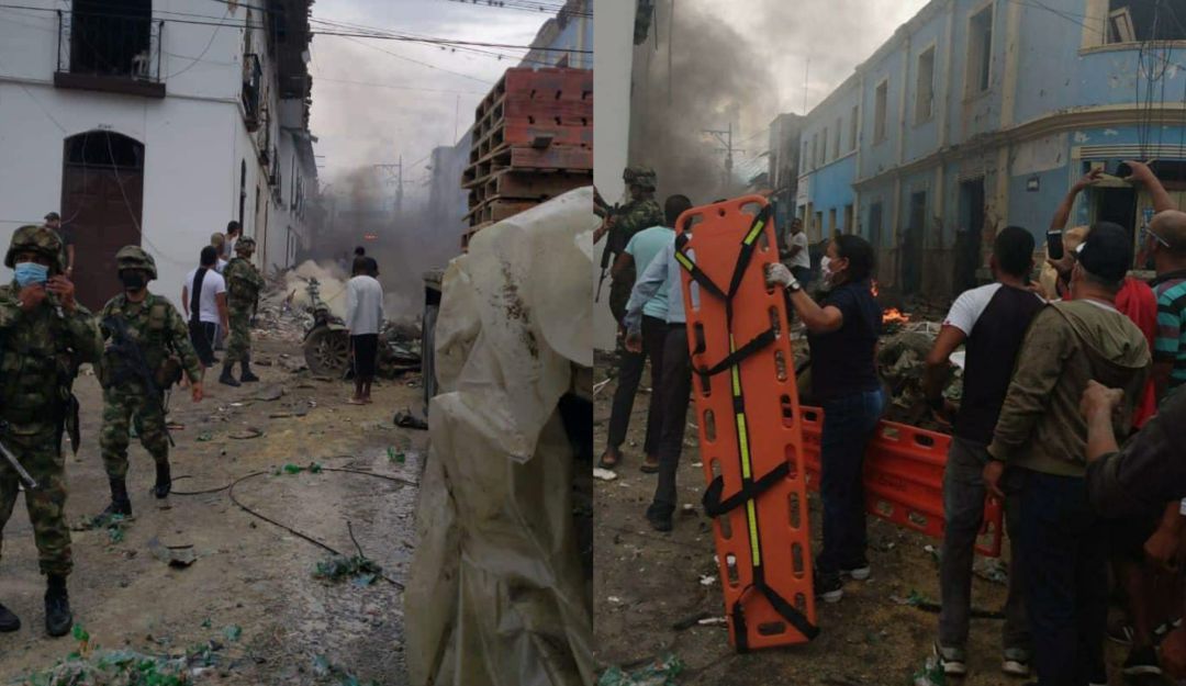 Atentado con carro bomba en el municipio de Corinto