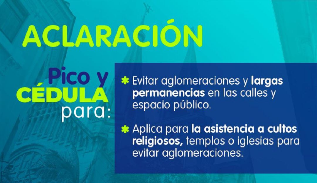 Restricción de pico y cédula en Manizales