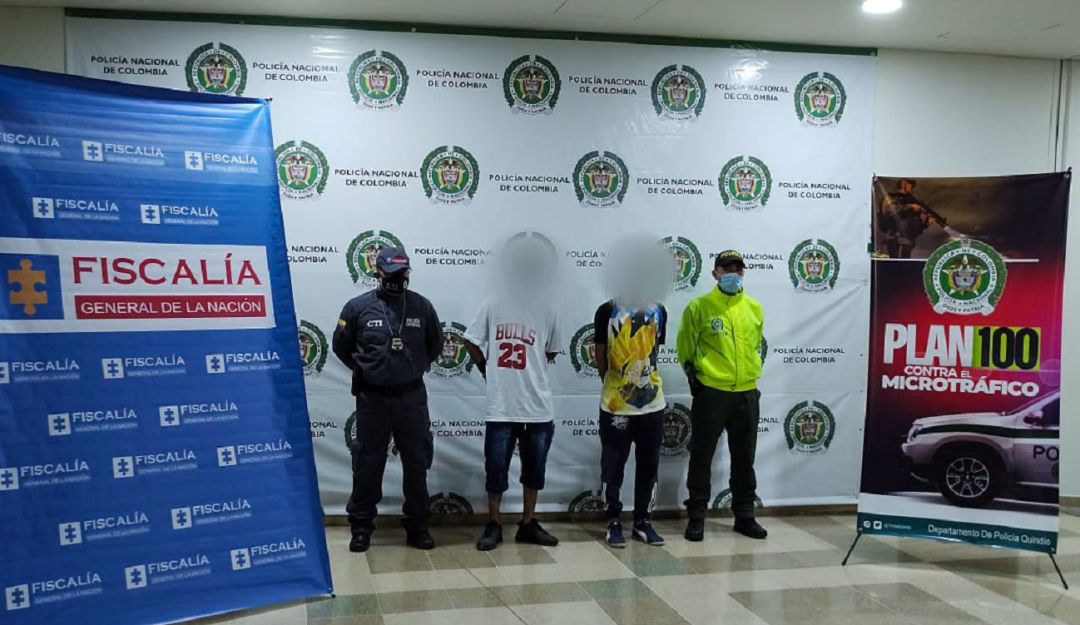 Los dos capturados serán presentados ante un juez de control de garantias