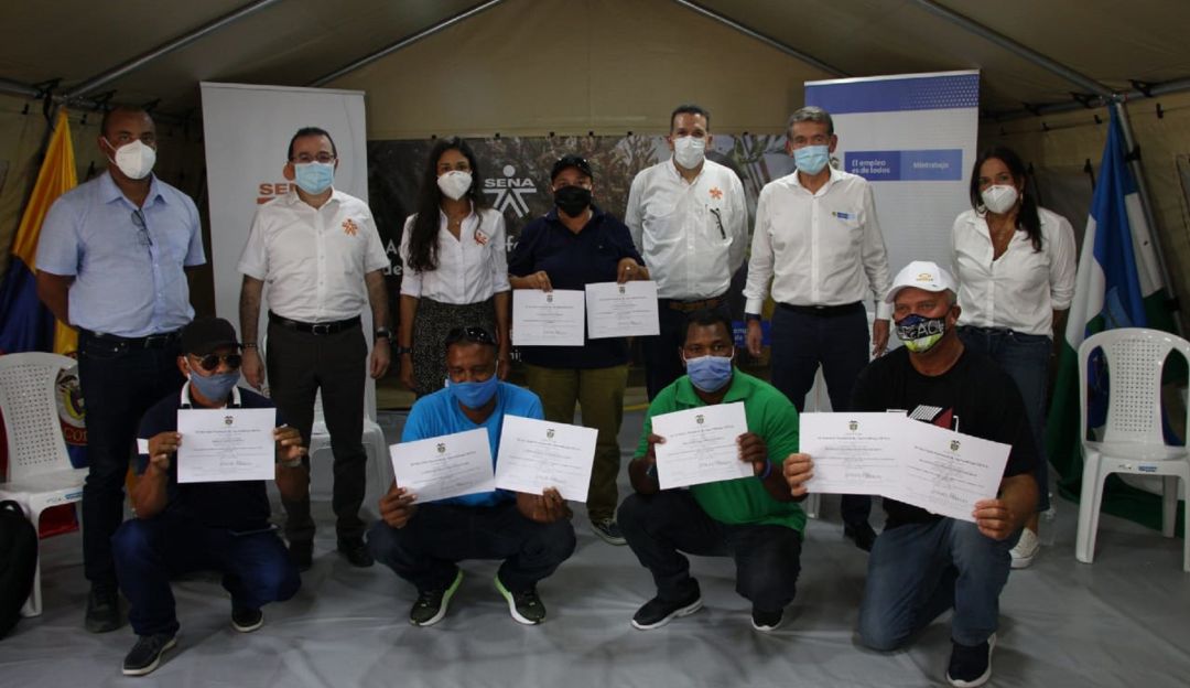 Certificación de Competencias Laborales de pobladores de la etnia raizal quienes validaron sus conocimientos ancestrales.