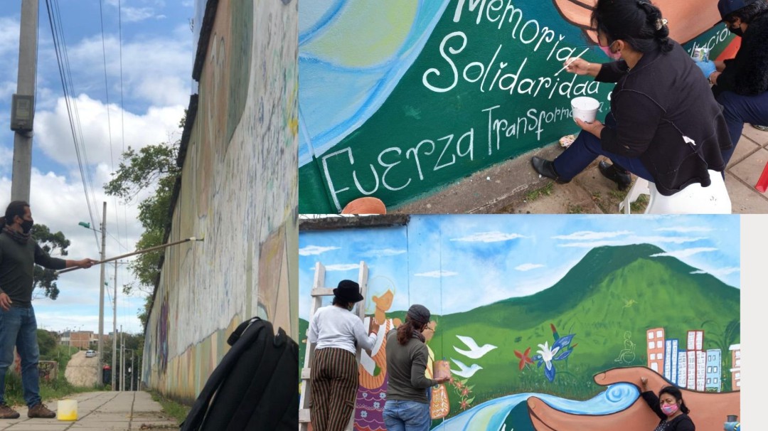 Con murales conmemoran el día de la solidaridad con las víctimas en Nariño