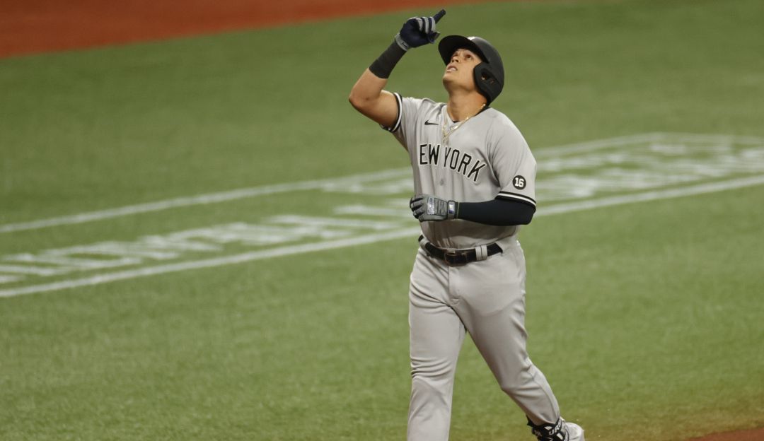 Así fue el primer 'home run' de la temporada de Giovanny Urshela