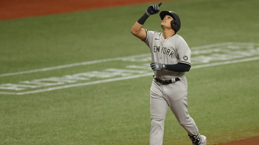 Así fue el primer 'home run' de la temporada de Giovanny Urshela