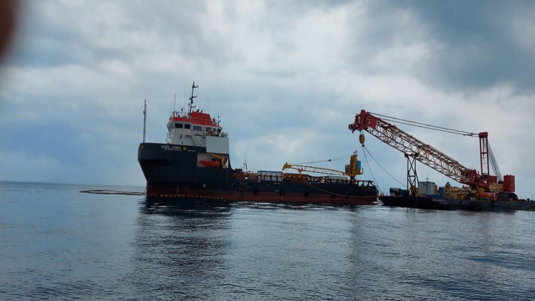 Recogen en un 75% la sustancia vertida en el Golfo de Morrosquillo