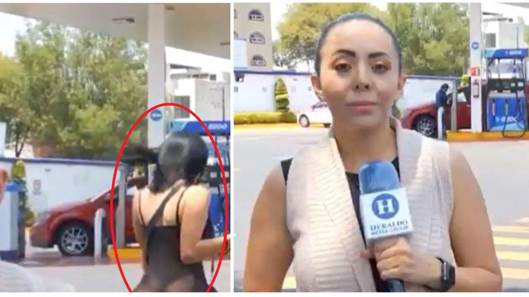 ¿Por equivocación? camarógrafo grabó en directo a mujer en transparencias