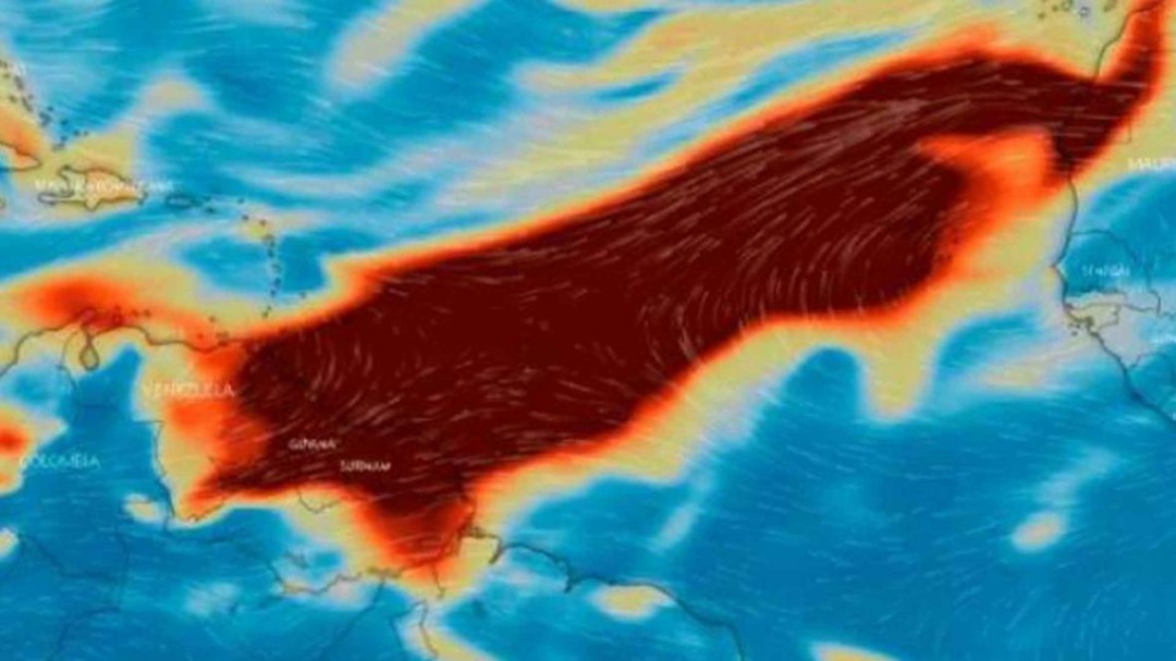 Nube de dióxido de azufre llega a Colombia tras erupción de volcan caribeño