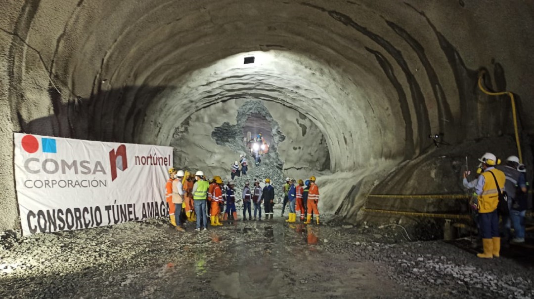 Túnel de Amagá finalizó excavación de calzada izquierda