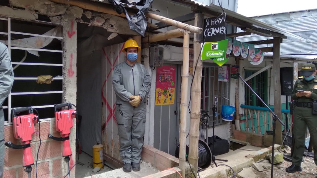Demolición de expendios de drogas en Quindío busca fortalecer seguridad