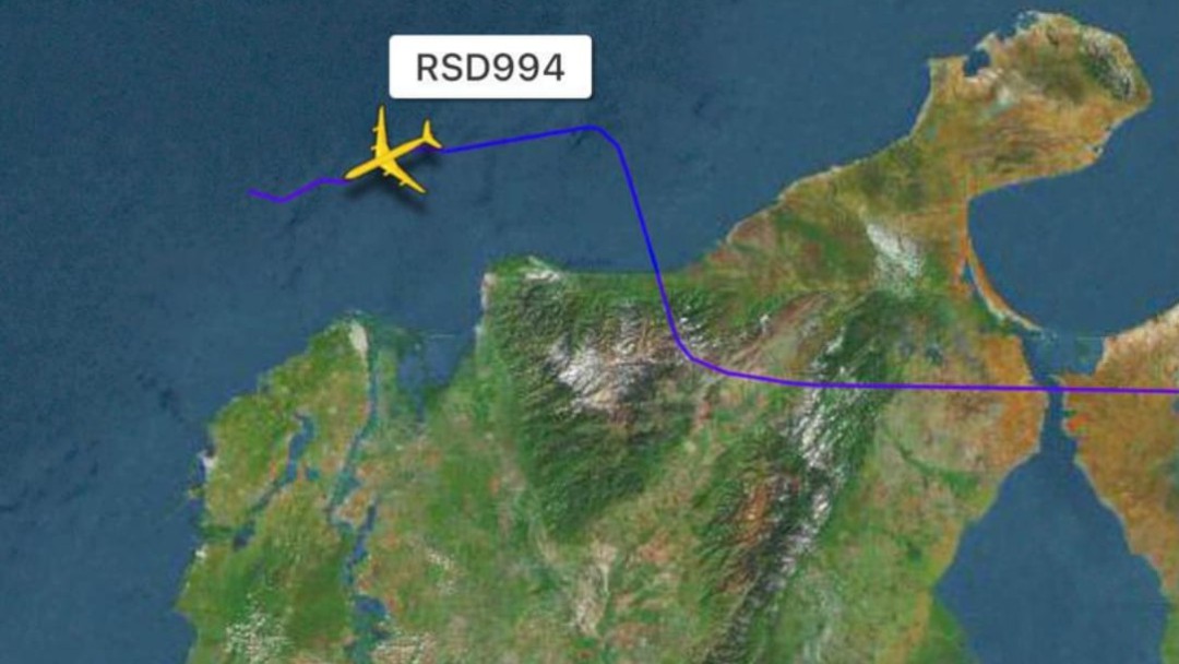 Fuerza Aérea interceptó aeronave rusa en territorio colombiano