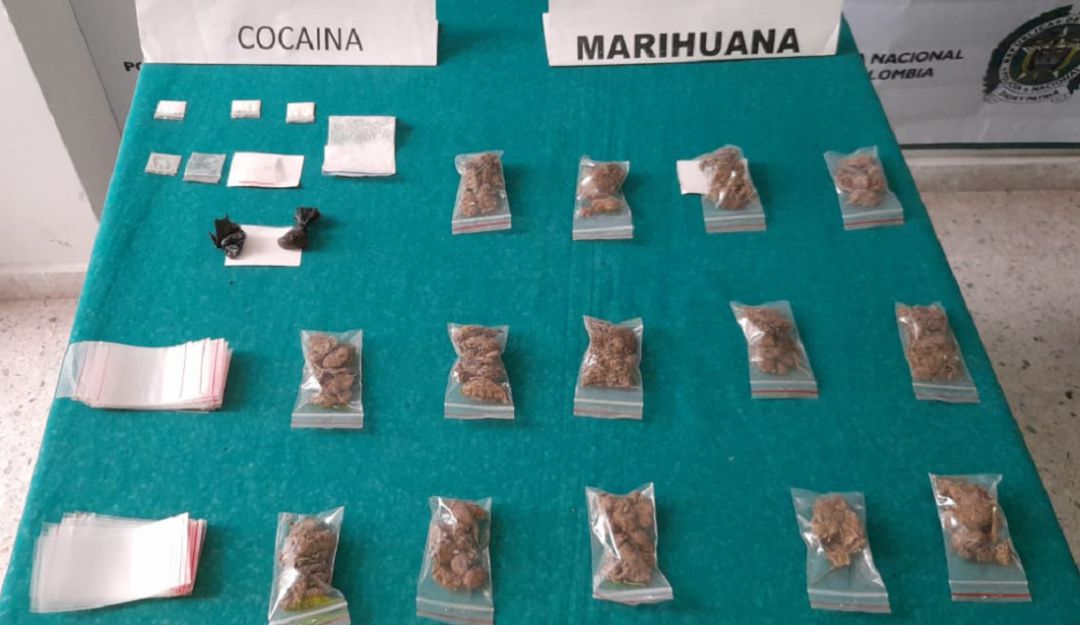 Estupefacientes incautados en Risaralda.