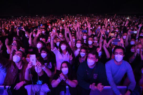 "Ninguna señal" de contagios tras un masivo concierto en Barcelona "Ninguna señal" de contagios tras un masivo concierto en Barcelona