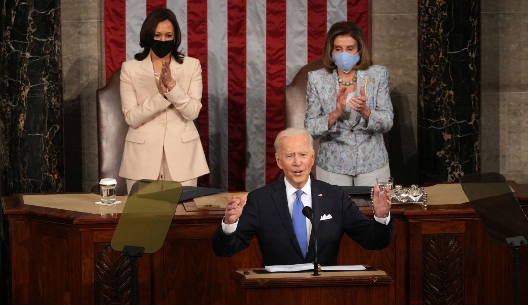 Biden en su aparición ante el Congreso