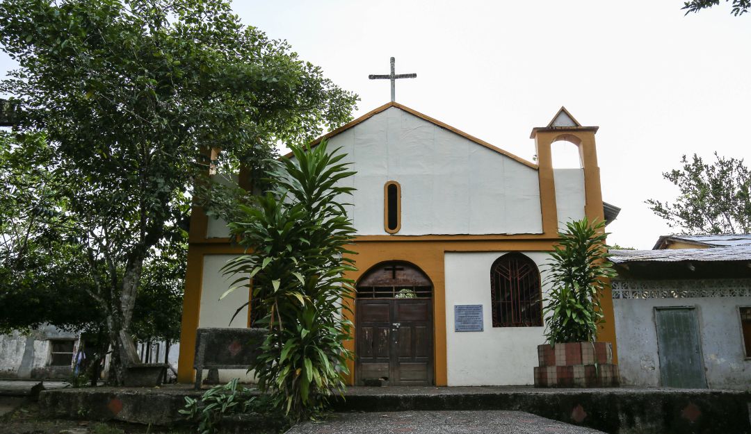Iglesia de Bojayá, luegar de la msacre del 02 de mayo de 2002