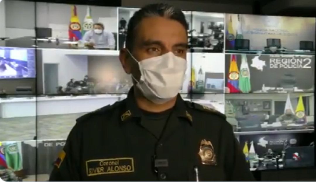 Cnel. Eiver Fernando Alonso, comandante Policía Caldas