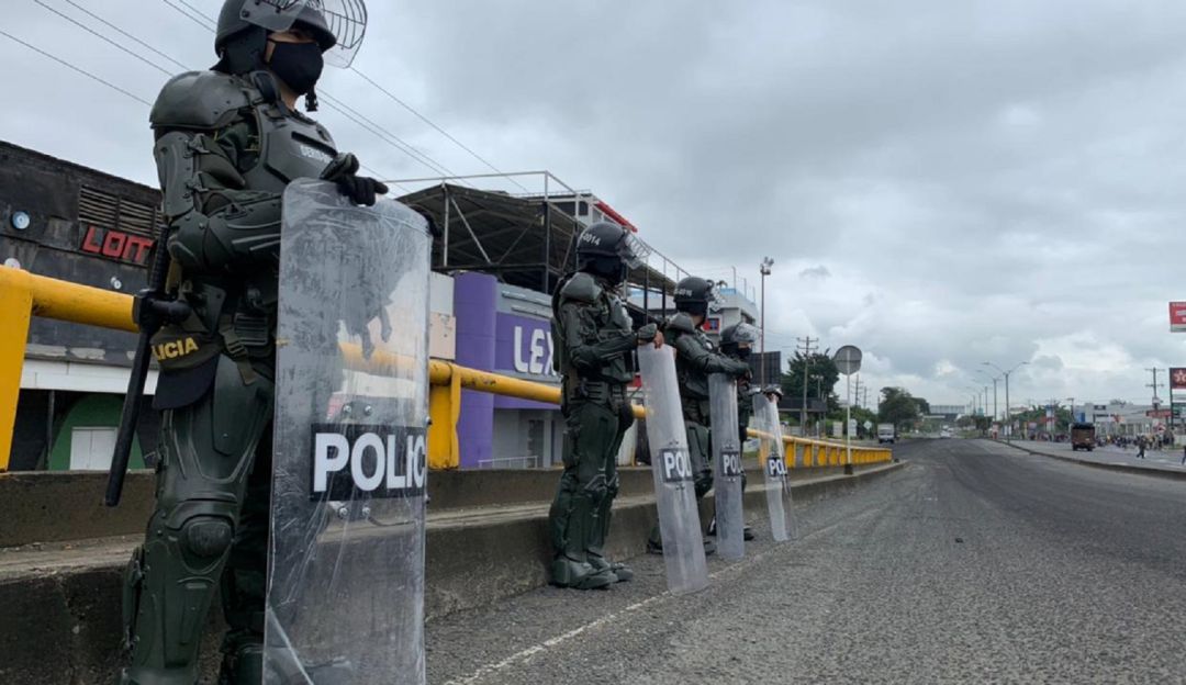En los disturbios en Buga, Valle, no se presentaron personas muertas, pero si varias heridas con arma de fuego que se encuentran estables.