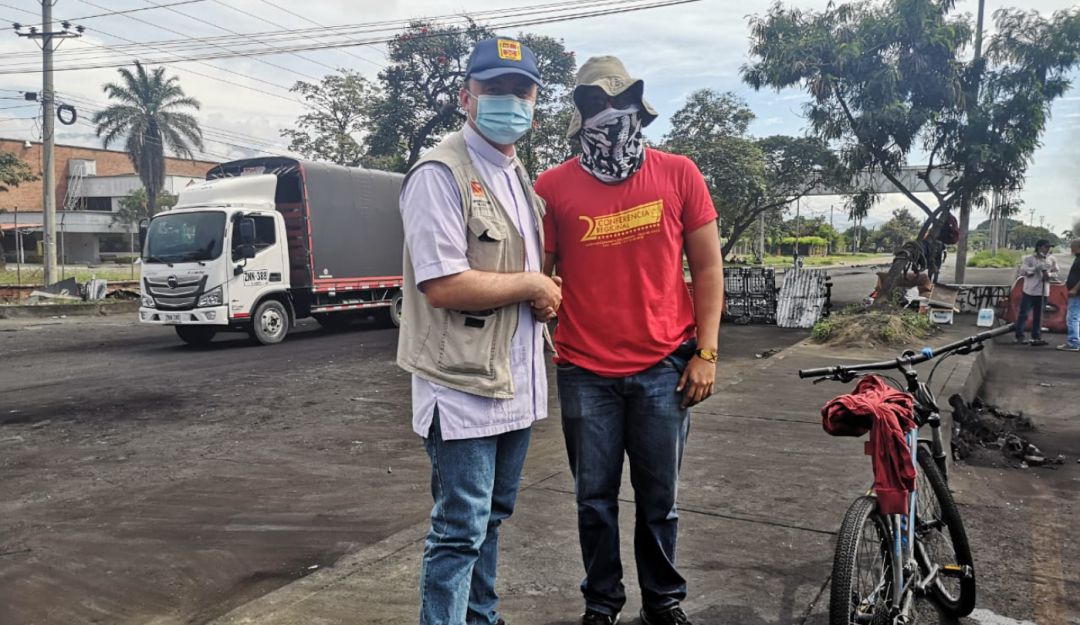 Manifestación en Cali.