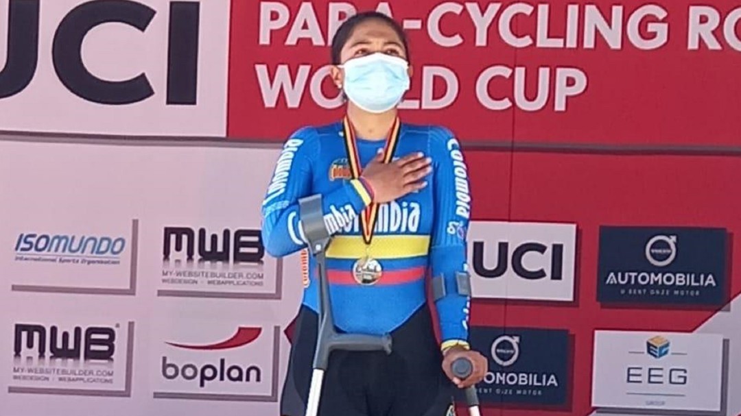 Oro y bronce para Colombia en ciclismo paralímpico en Bélgica