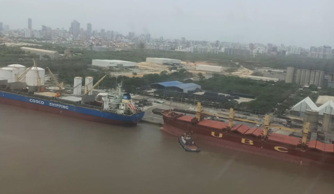 Zona portuaria de Barranquilla