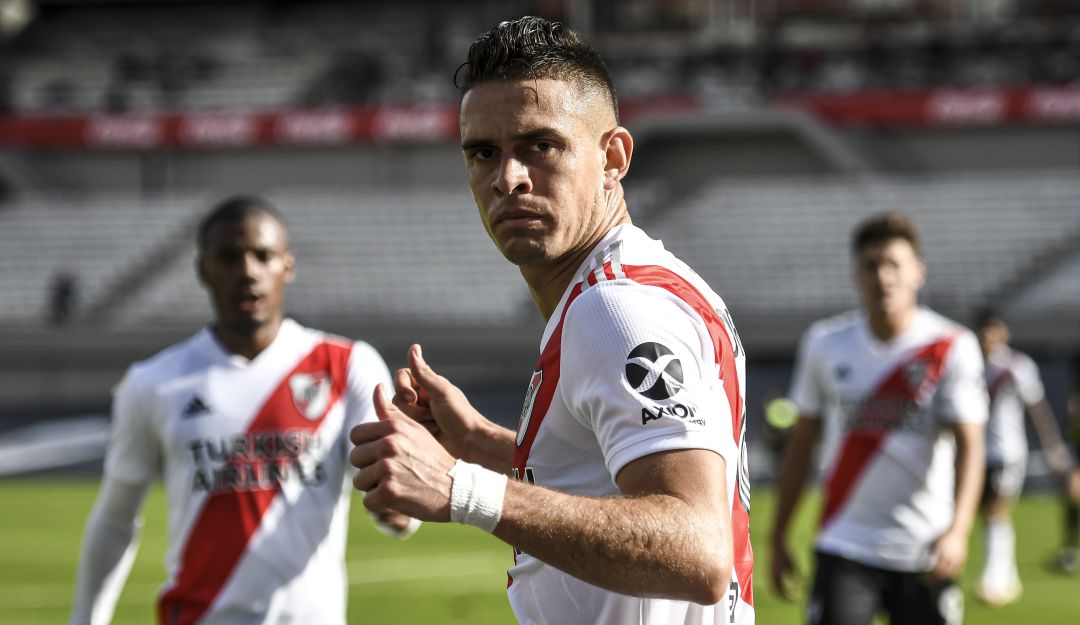 Rafael Santos Borré, delantero colombiano de River Plate Rafael Santos Borré, delantero colombiano de River Plate