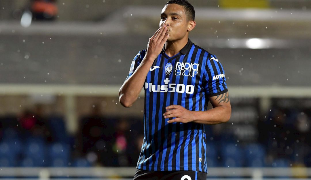 Muriel festeja su gol número 22 en la Serie A de Italia. Muriel festeja su gol número 22 en la Serie A de Italia.