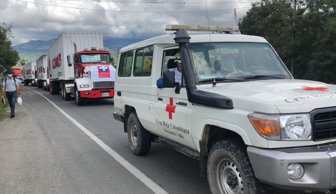 Imagen de referencia de una de las caravanas humanitarias Imagen de referencia de una de las caravanas humanitarias