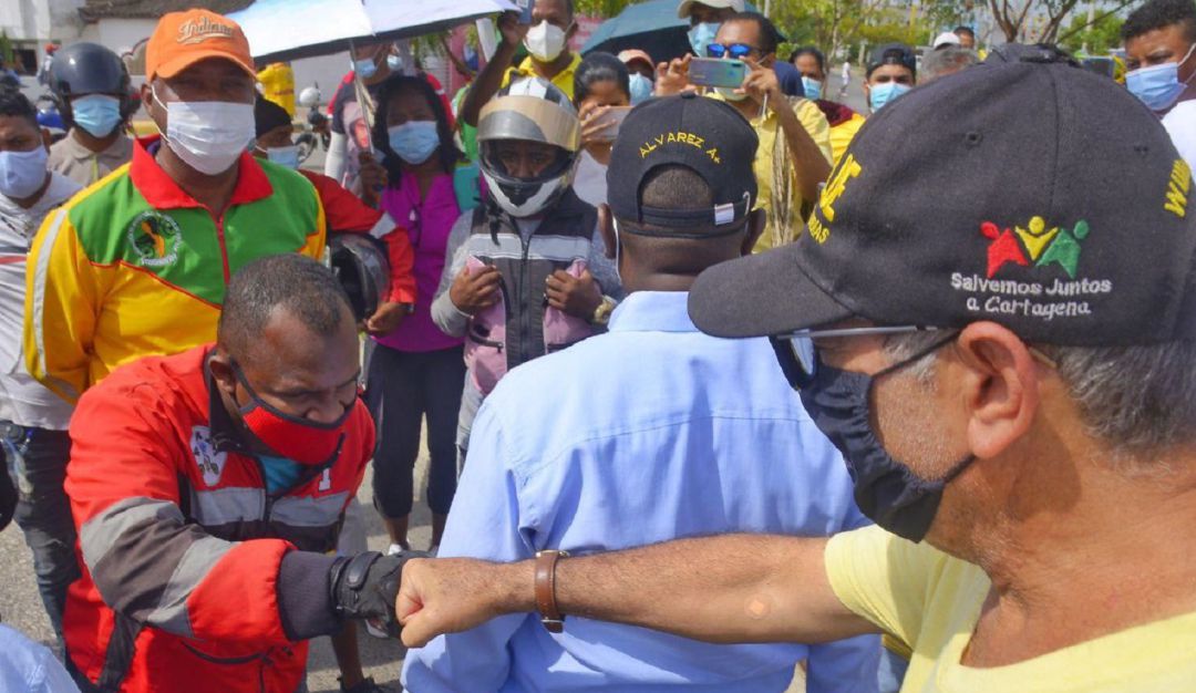 El alcalde de Cartagena reiteró que acompañará las manifestaciones hasta cuando sea necesario como garantía de seguridad El alcalde de Cartagena reiteró que acompañará las manifestaciones hasta cuando sea necesario como garantía de seguridad