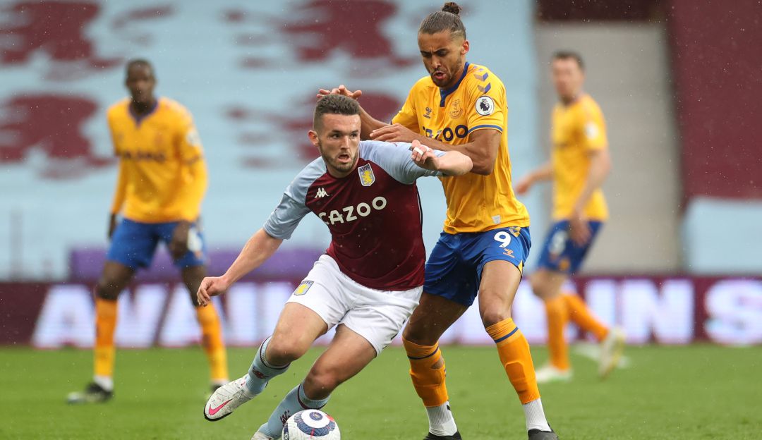 John McGinn y Dominc Calvert-Lewin en el partido entre Aston Villa y Everton John McGinn y Dominc Calvert-Lewin en el partido entre Aston Villa y Everton