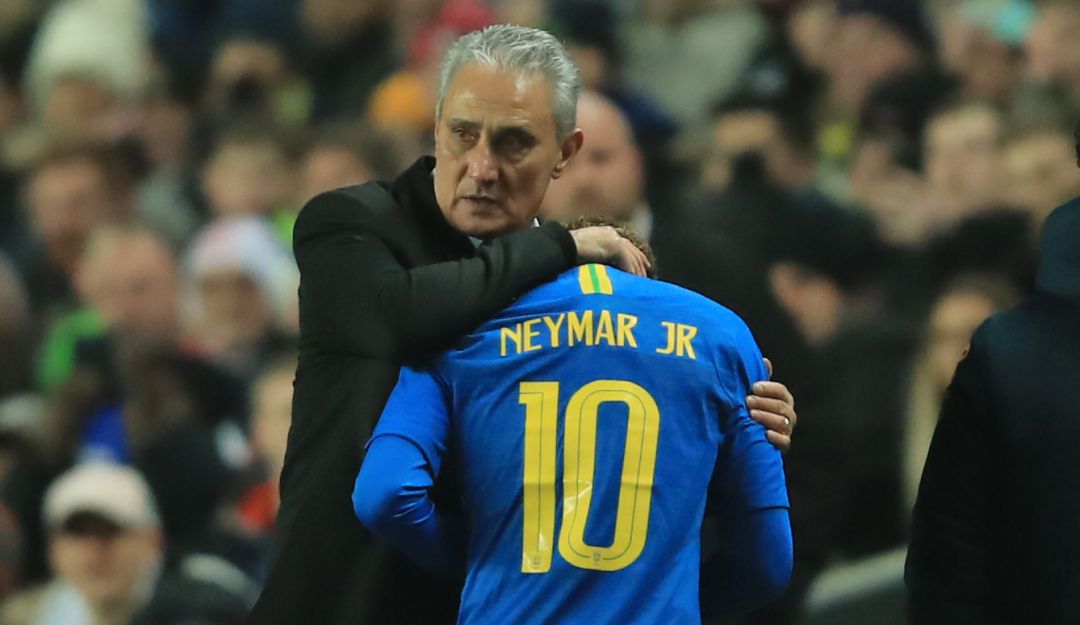 Tite y Neymar Tite y Neymar